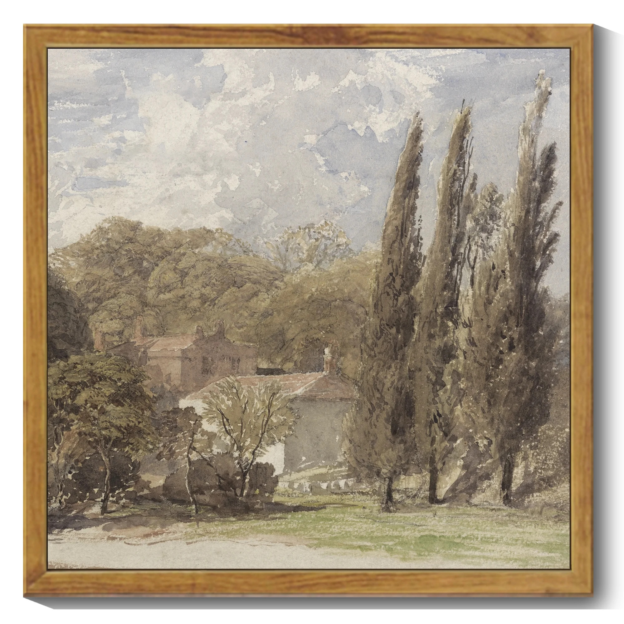 Drsoum Vintage Countryside Canvas Wall Art Farmhouse Retro Wall Prints Bathroom Office Decor 10x1... | Walmart (US)