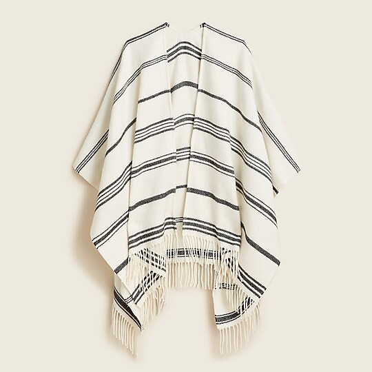 Reversible blanket poncho | J. Crew US