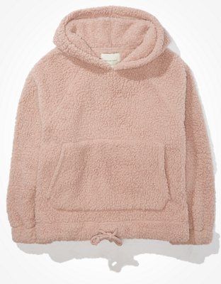 AE Sherpa Cinched Hoodie | American Eagle Outfitters (US & CA)