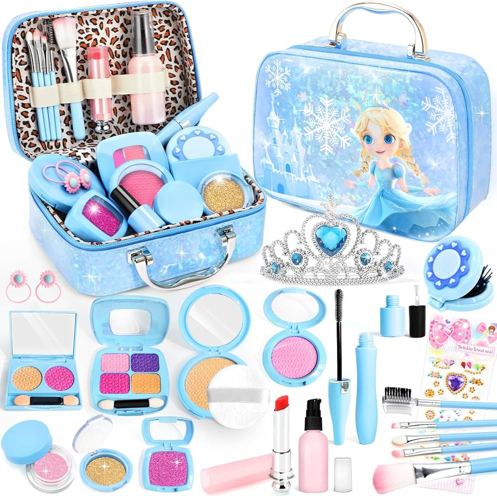 INNOCHEER Pretend Makeup for Toddlers, Toy Play Makeup Set for Kids 3-5, Toddler Makeup Kit Prete... | Amazon (US)