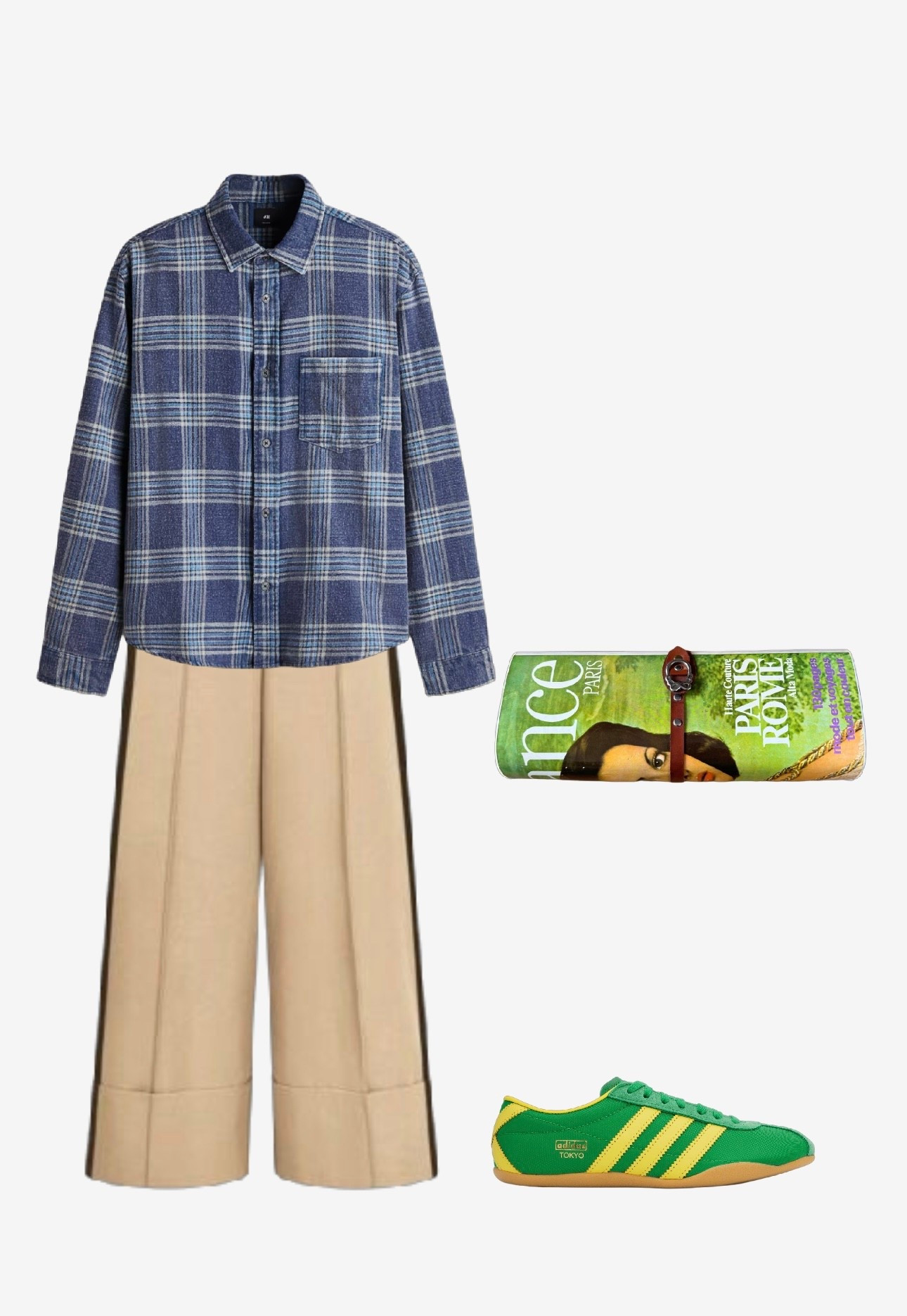 The magazine clutch makes the outfit.
Trousers and clutch are vintage/preloved.

#LTKootd #LTKSeasonal #LTKOver40