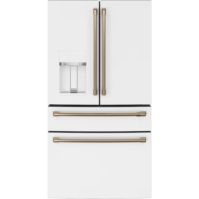 Cafe 27.8-cu ft 4-Door Smart French Door Refrigerator with Ice Maker, Water and Ice Dispenser (Ma... | Lowe's
