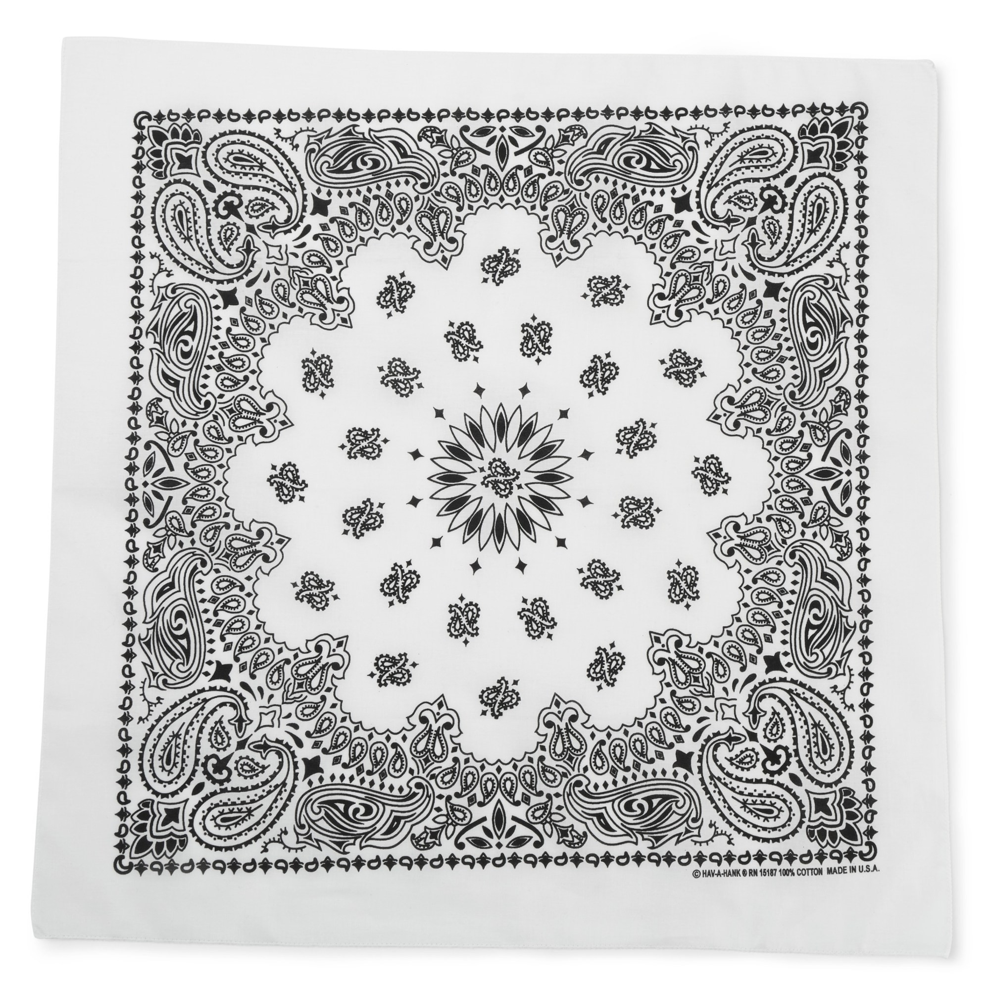 Carolina Mfg. Paisley Bandana White | REI