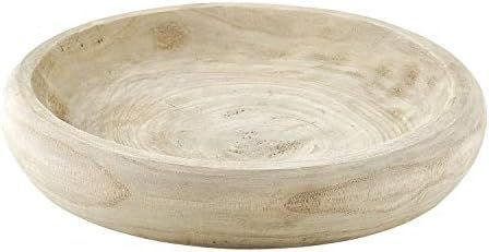 Amazon.com: Santa Barbara Design Studio Table Sugar Hand Carved Paulownia Wood Serving Bowl, Larg... | Amazon (US)