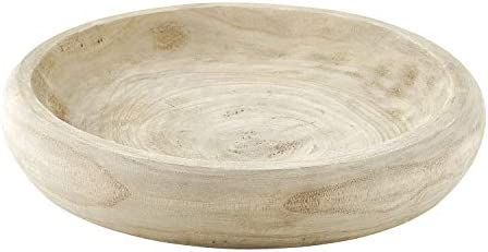 Creative Brands Table Sugar Hand Carved Paulownia Wood Serving Bowl, Large, Natural | Amazon (US)
