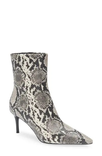 rag & bone Mercer Pointed Toe Bootie in White Snake at Nordstrom Rack, Size 10Us / 40Eu | Nordstrom Rack