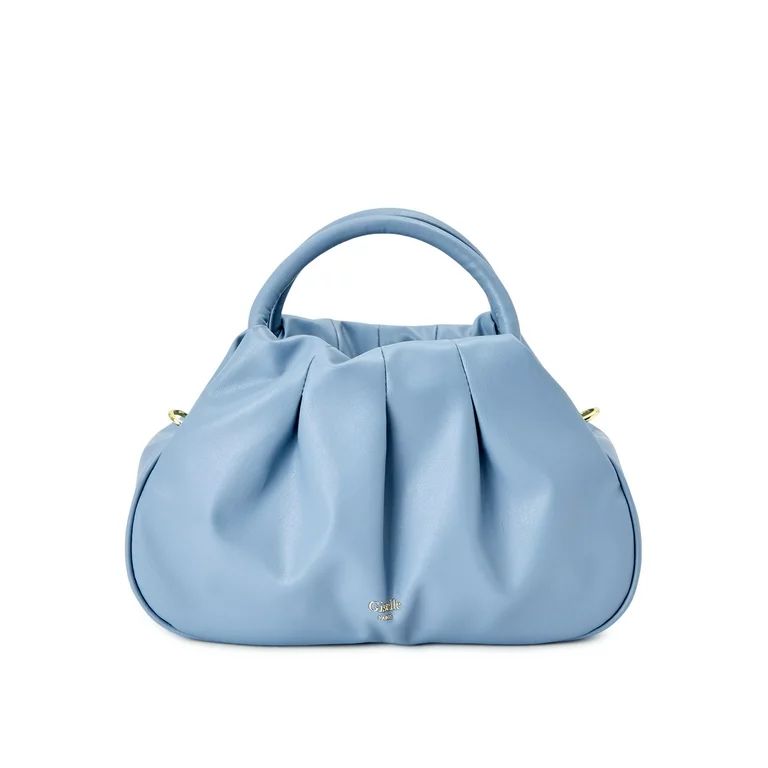 Giselle Paris Women's Francine Satchel Handbag Blue Cloud - Walmart.com | Walmart (US)