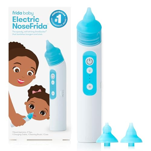 Frida Baby NoseFrida Saline Mist Nasal Inhaler, Nasal Decongestant Spray for Congestion Relief & Allergy Relief for Babies + Kids, Nasal Saline Spray, Soothes Stuffy Nose & Sore Throat, Includes Mask | Amazon (US)