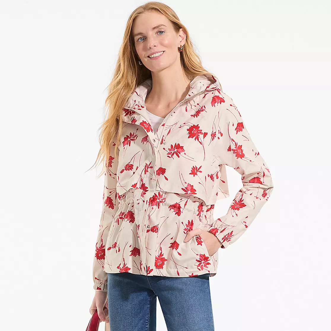 Women's Print Squall Packable Rain Jacket | Lands' End (US)
