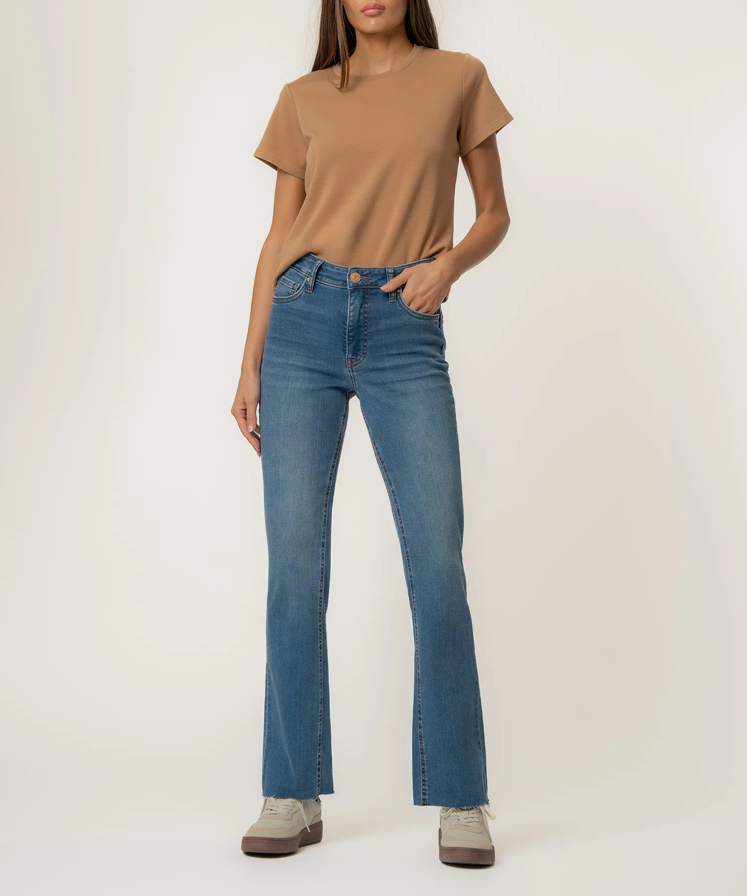 Kelly High Rise Flare in Senses Wash - Kut from the Kloth | Kut From Kloth