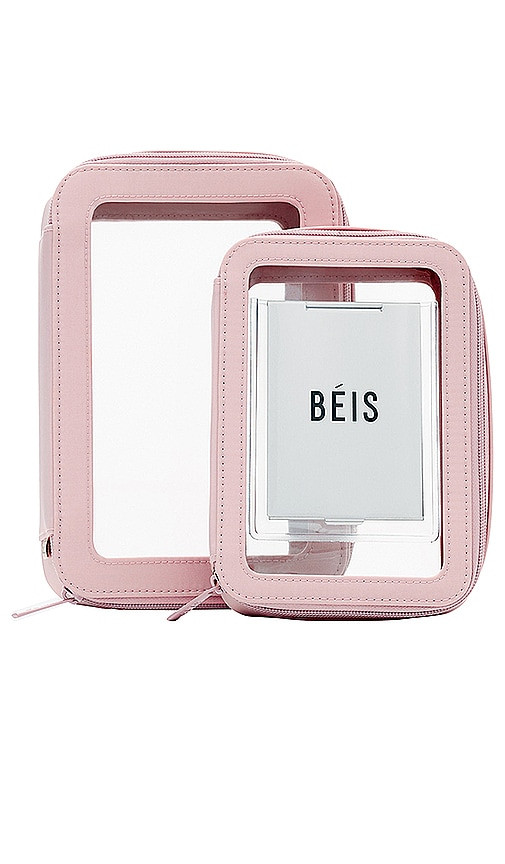 BEIS The Inflight Cosmetic Case Set in Pink. | Revolve Clothing (Global)