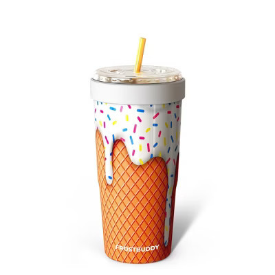 Frost Buddy ToGo Buddy 30oz Stainless Steel Vacuum Insulated Tumbler – Iced Coffee Sleeve, Travel Mug for Hot & Cold Drinks (Vanilla Ice Cream) | Target