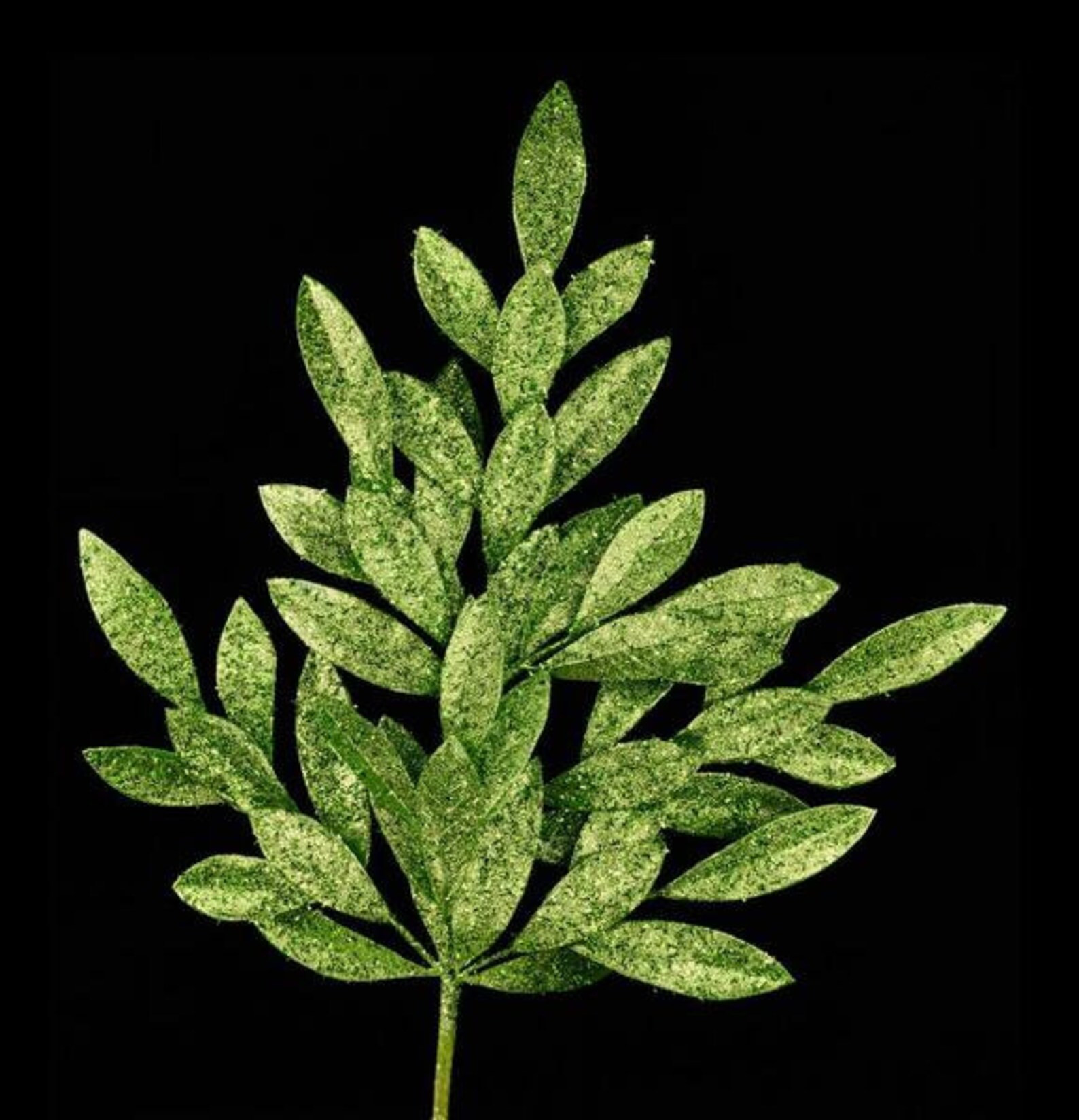 Green Glittered Bay Leaf Spray 23, Wreath Embellishment Supply, Floral Supply, Floral Bushes, XS6... | Etsy (US)