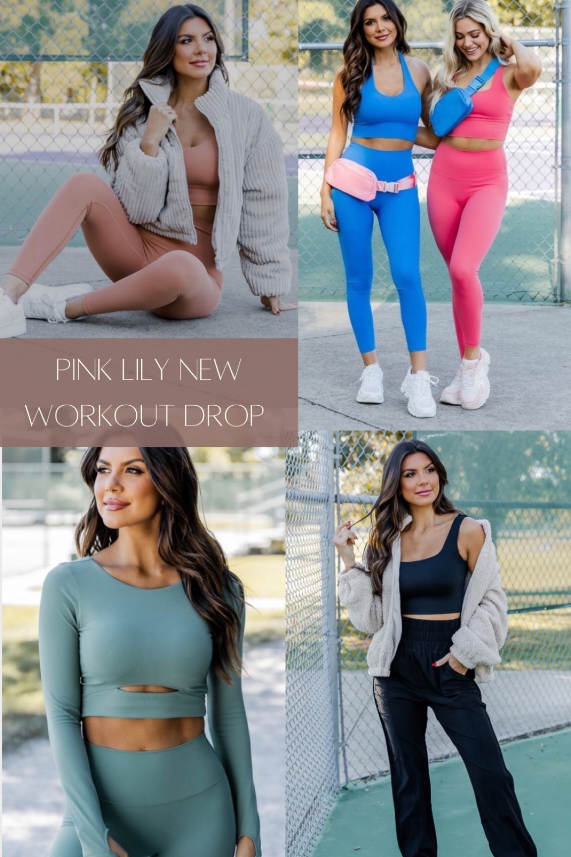 Pink Lily New Workout Drop 🔥 The colors are so good! Most pieces under $50! 

I purchased the black joggers, Teal legging set & the beige cord puffer jacket 😍

#LTKunder50 #LTKtravel #LTKfit