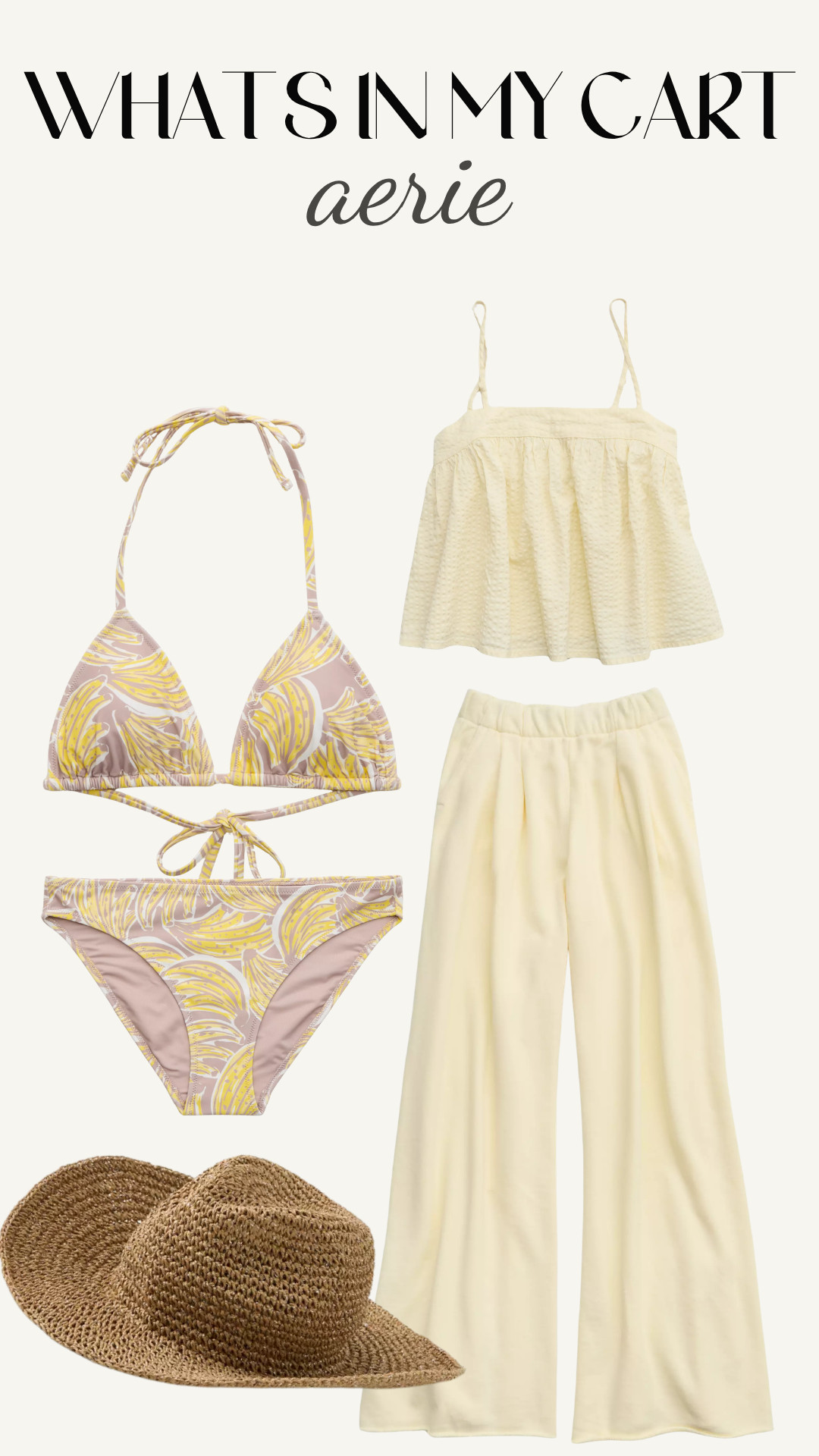 What's in my cart @aerie! 

 #LTKootd #LTKSeasonal #LTKSwim