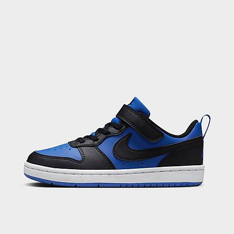Nike Little Kids Court Borough Low 2 Casual Shoes in Game Royal/White/Black Size: 12.0 | JD Sports (US)