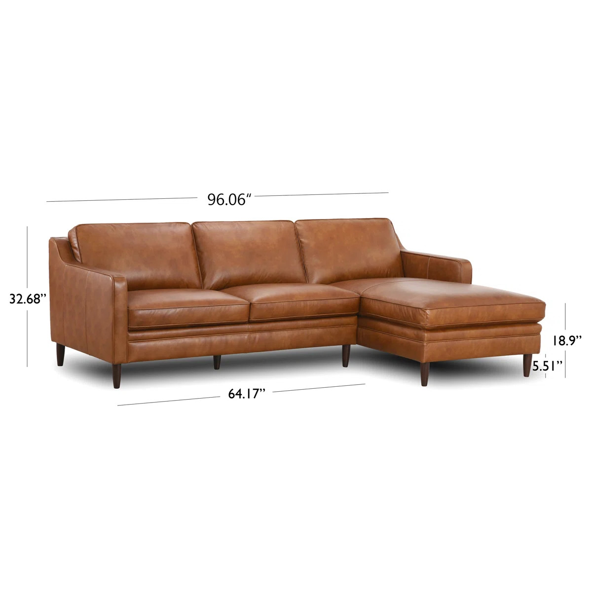 Ashtabula 2-pieces Leather sectional | Wayfair North America