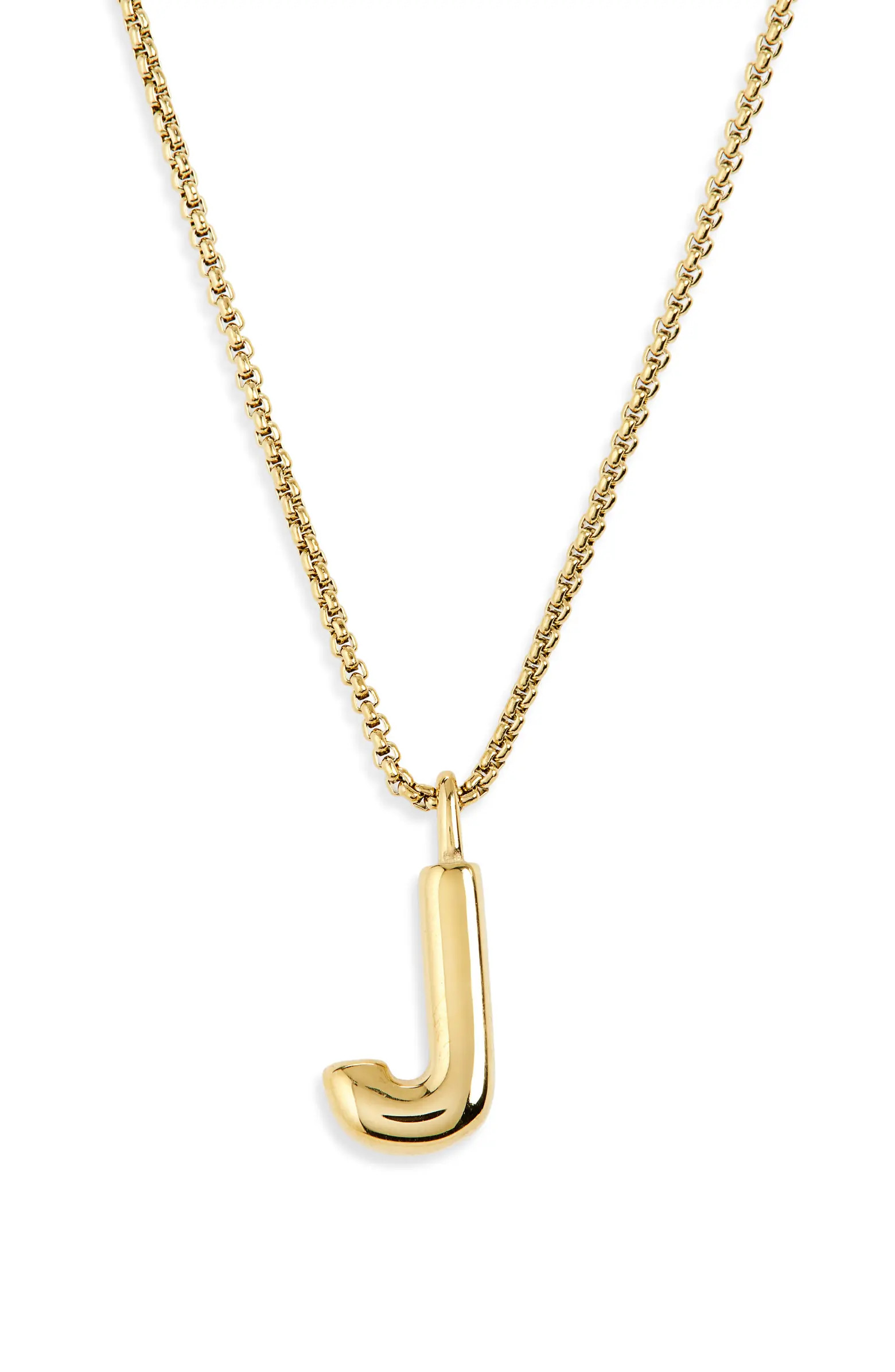Waterproof Bubble Initial Pendant Necklace | Nordstrom