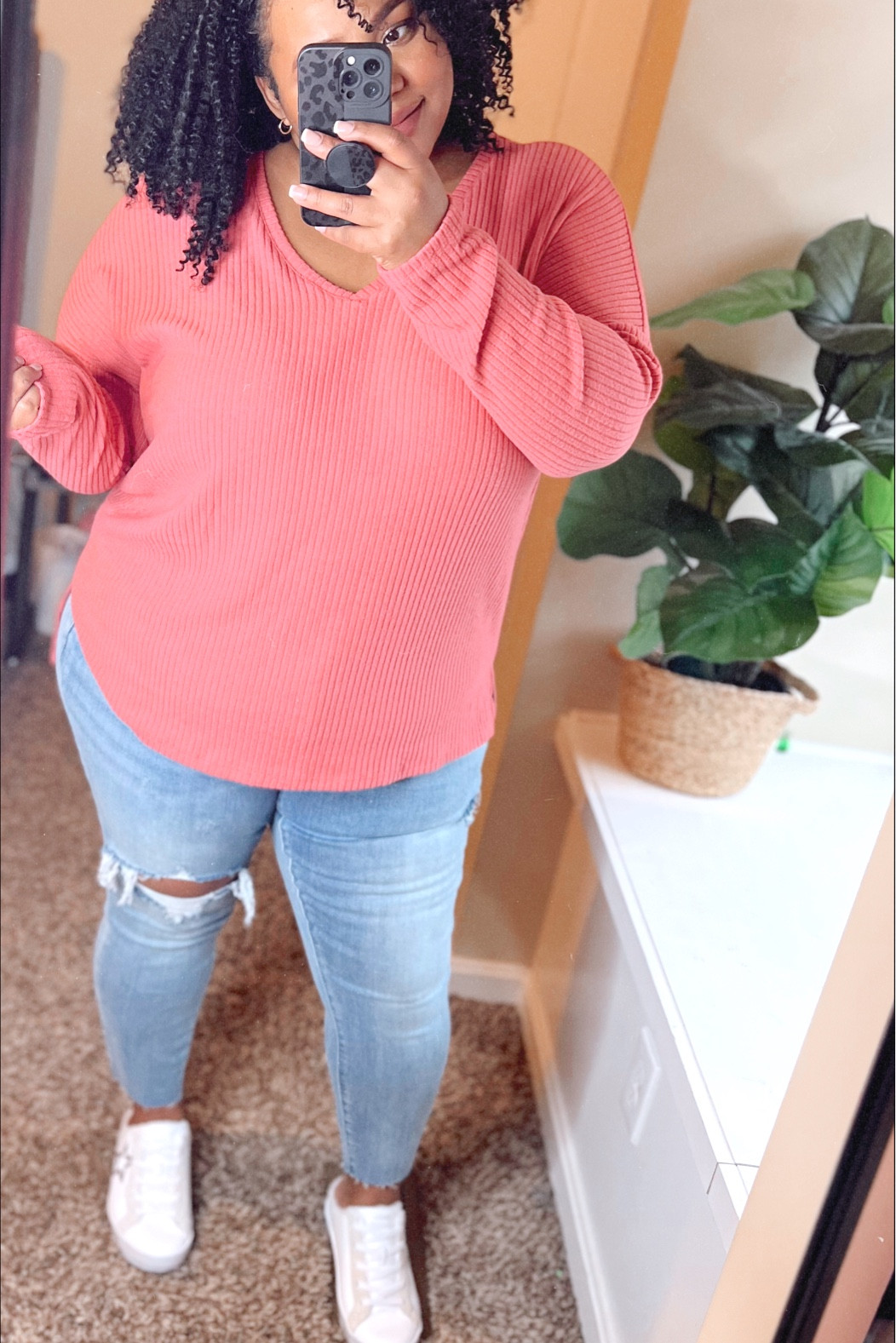 Everyday Mom Outfit Idea, Target Ava & Viv jeans in size 18w, ribbed tunic top by time and tru / Walmart in size 3xl. Sneakers are by Skechers, faux fur mules style shoes. 

Plus size jeans 
Plus size outfit idea 
Everyday outfit 
Sneaker mules 

#LTKcurves #LTKFind #LTKshoecrush