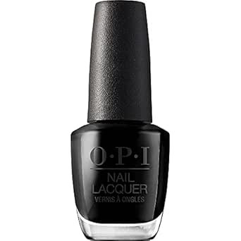 OPI Nail Lacquer, Opaque & Vibrant Crème Finish Black Nail Polish, Up to 7 Days of Wear, Chip Re... | Amazon (US)