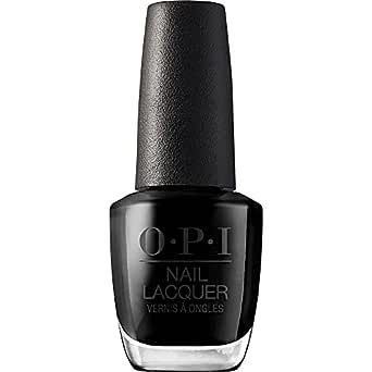 OPI Nail Lacquer, Opaque & Vibrant Crème Finish Black Nail Polish, Up to 7 Days of Wear, Chip Re... | Amazon (US)