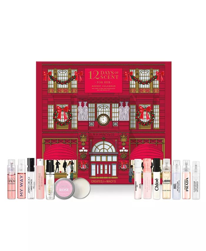 12-Pc. Favorite Scents 12 Days Of Scent For Her Advent Calendar, Created for Macy's | Macy's