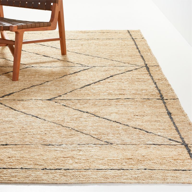 Antalya Jute Handwoven Rug 6'x9' | Crate & Barrel | Crate & Barrel