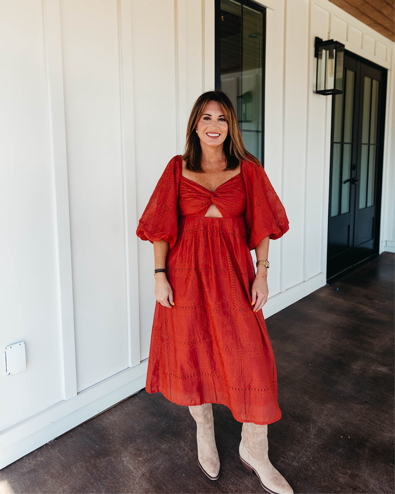 Midi Dress for the fall season🍁

Midi Dress | Fall Fashion | Brick Color | Boots 

#LTKFallSale #LTKOver40 #LTKSeasonal