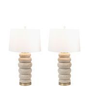 Set Of 2 31in Stacked Base Design Table Lamp | TJ Maxx