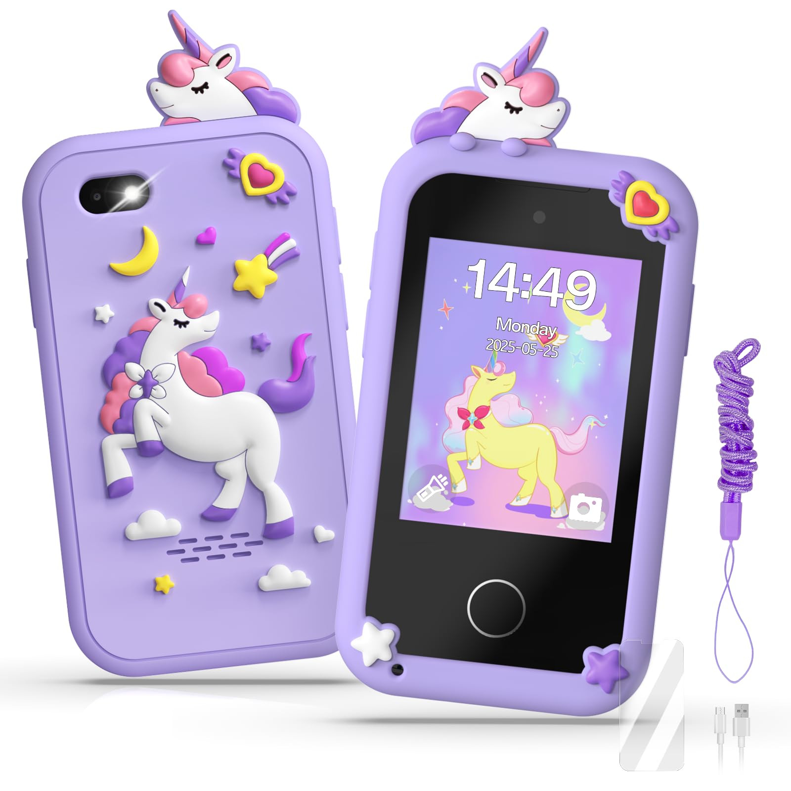 Kids Smart Phone Toys for Girls,Christmas Birthday Gifts for Girls Age 3-10 Kids Cell Phone Toys ... | Amazon (US)