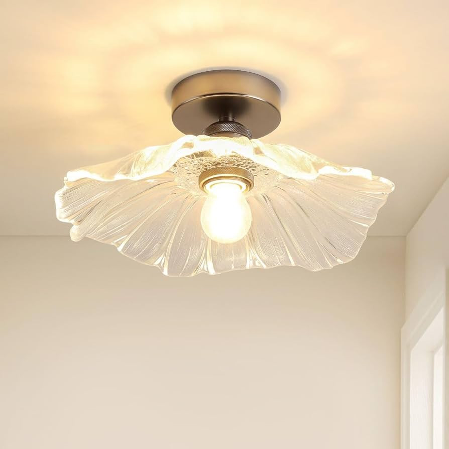 Semi Flush Mount Ceiling Light Fixture,Black Light Fixture,flushmount Ceiling Light,Bathroom Ceil... | Amazon (US)