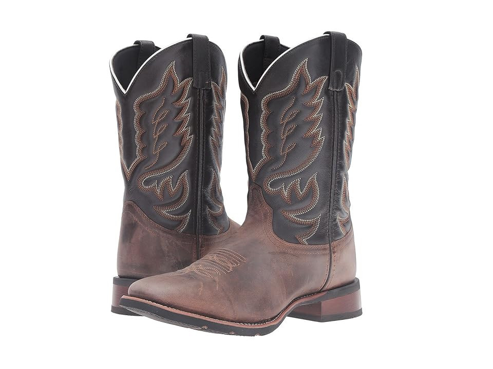 Laredo Montana Cowboy Boots Sand/Chocolate : 8.5 D - Medium, Leather | Zappos