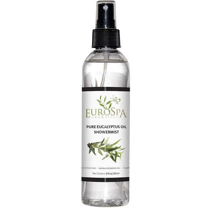 EuroSpa Aromatics Pure Eucalyptus Oil ShowerMist and Steam Room Spray, All-Natural Premium Aromat... | Amazon (US)