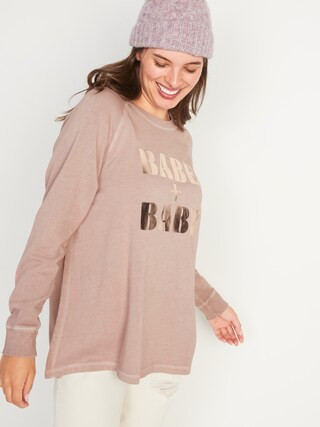 Maternity Vintage Nursing Sweatshirt | Old Navy (US)