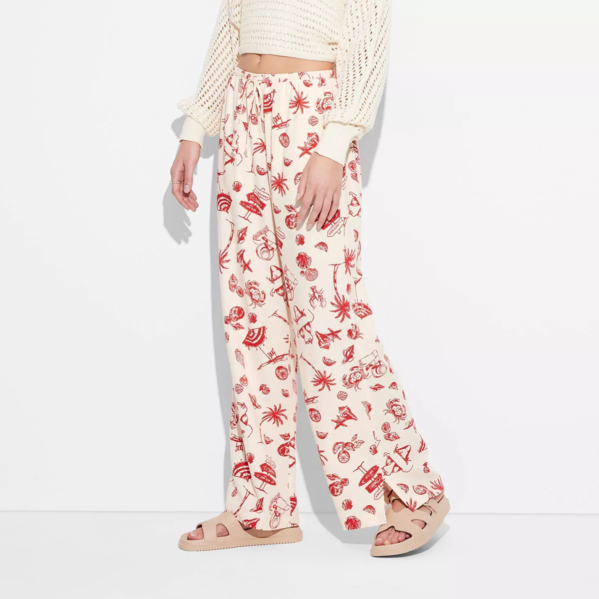 Women's Pull-On Linen Pants - Wild Fable™ | Target