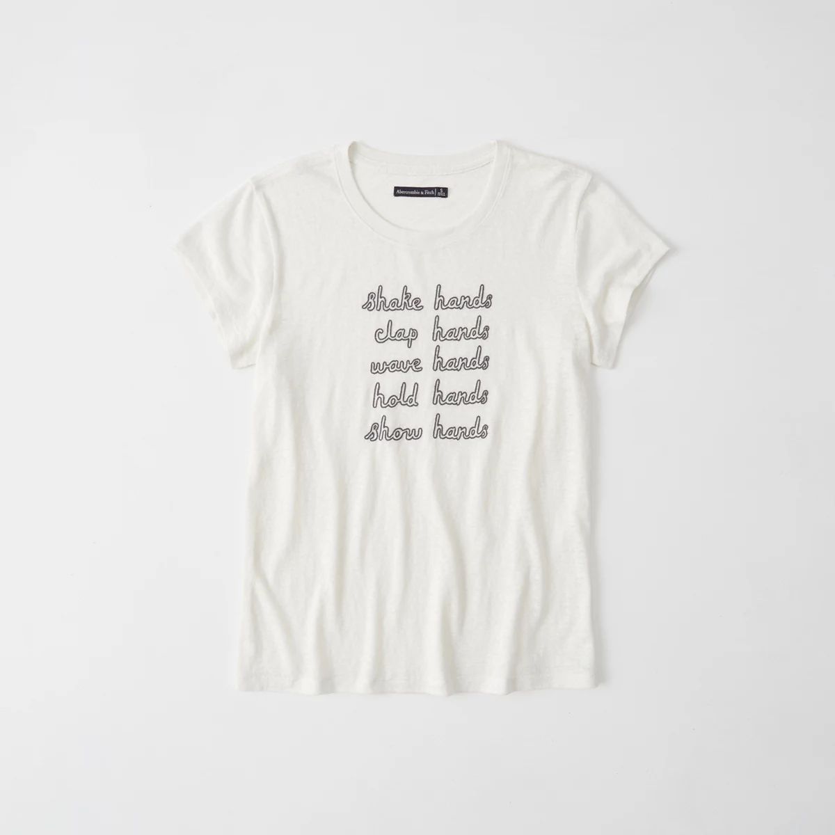 Embroidered Statement Tee | Abercrombie & Fitch US & UK