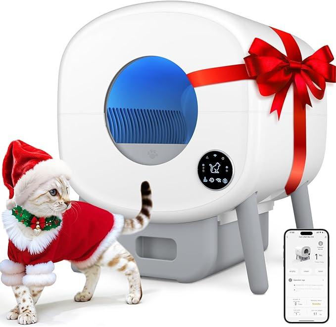 Cumrige Self Cleaning Litter Box, Large Capacity Automatic Cat Litter Box Self Cleaning for Cats,... | Amazon (US)
