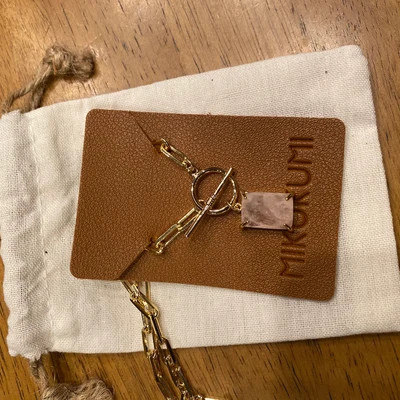 Gemstone Necklace, 18k Gold Filled Chain, Rose Quartz Necklace, Black Onyx Necklace, Gold Link Ch... | Etsy (US)