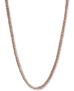 14k Rose Gold Necklace, 18" Wheat Chain (9/10mm) | Macys (US)