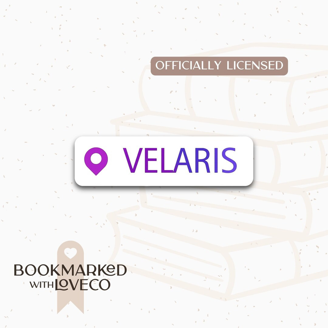 Velaris Sticker: ACOTAR Sarah J Maas, Waterproof Vinyl (1.4in X 0.4in) - Etsy | Etsy (US)