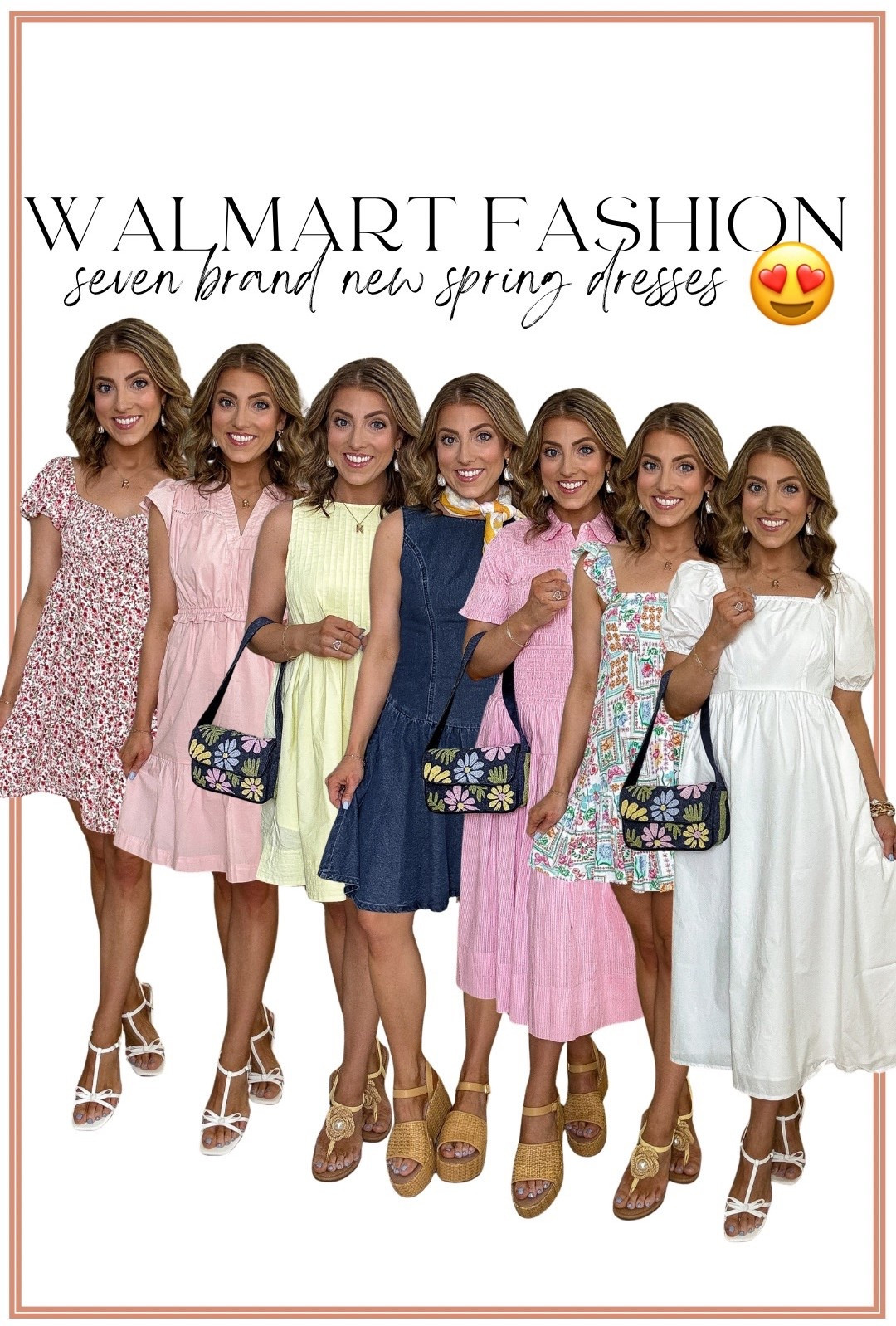 Walmart fashion new arrivals I can’t stop talking about 😍🌸

Found seven brand new spring dresses on Walmart and every single one is adorable! From florals and pastels to denim and classic white dresses, these all give high-end boutique vibes without the high price 🙌

Perfect for Easter, spring break, brunch, church, vacations, and everyday mom life. I love the ruffles, textures, and flattering fits — they look so much more expensive than they are 💕

All linked and easy to shop on Walmart 🛒✨

#WalmartFashion
#WalmartFinds
#WalmartNewArrivals
#SpringDresses
#SpringFashion
#AffordableFashion
#DressSeason
#MomStyle
#BudgetFriendlyStyle
#SpringOutfits

#LTKootd #LTKPetite