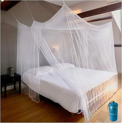 EVEN NATURALS Luxury Mosquito Net for Bed Canopy, XL Tent, Double to King, Camping Screen House, ... | Amazon (US)