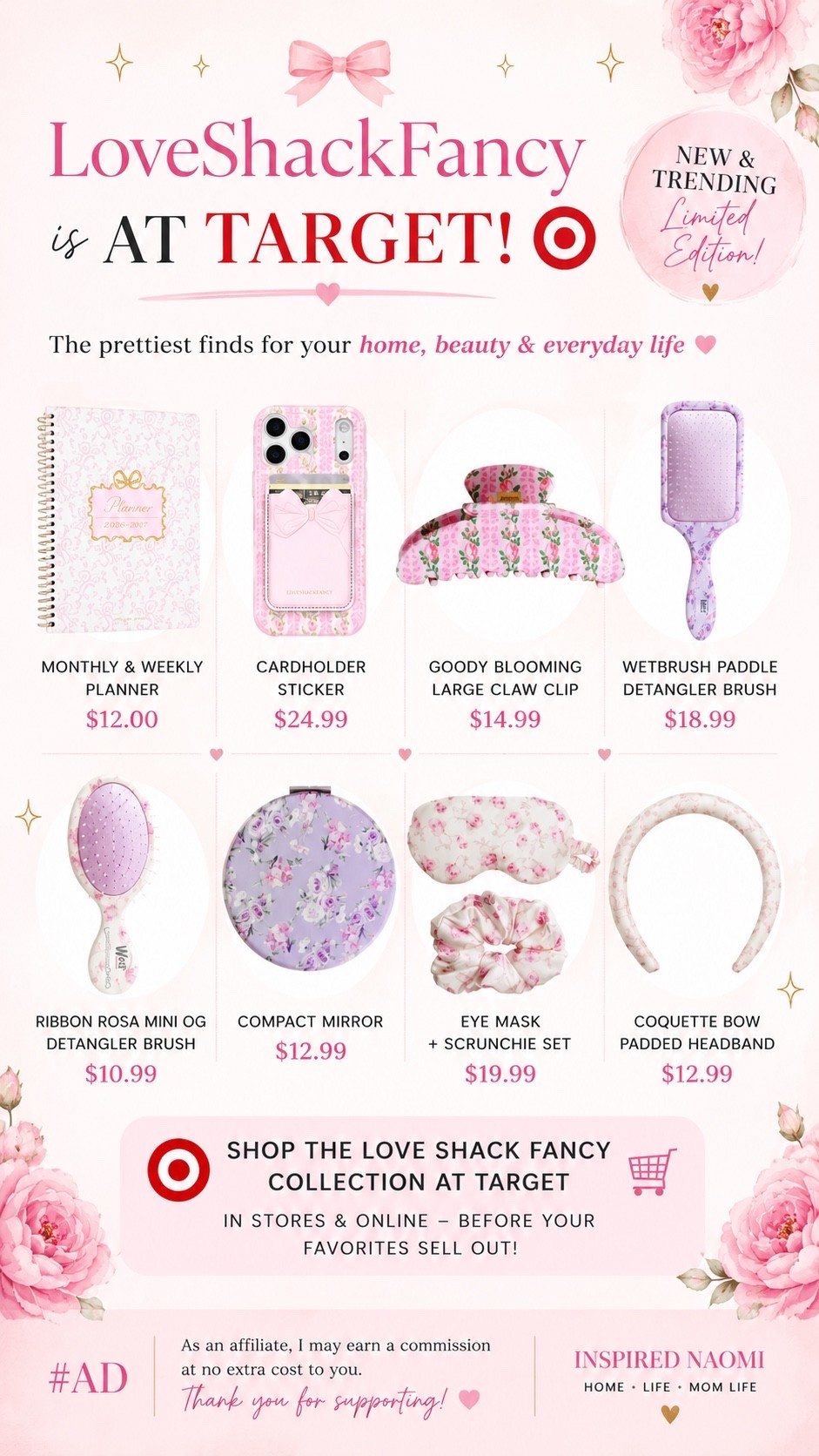 🌸 The LoveShackFancy x Target collection is finally here, and it’s every coquette girl’s dream! 🎀 From planners and phone accessories to beauty finds and adorable hair accessories, there are so many pretty pieces to shop before they sell out.

Which item is going in your cart first? 💕👇

#LTKSaleAlert #LTKBeauty #LTKU
