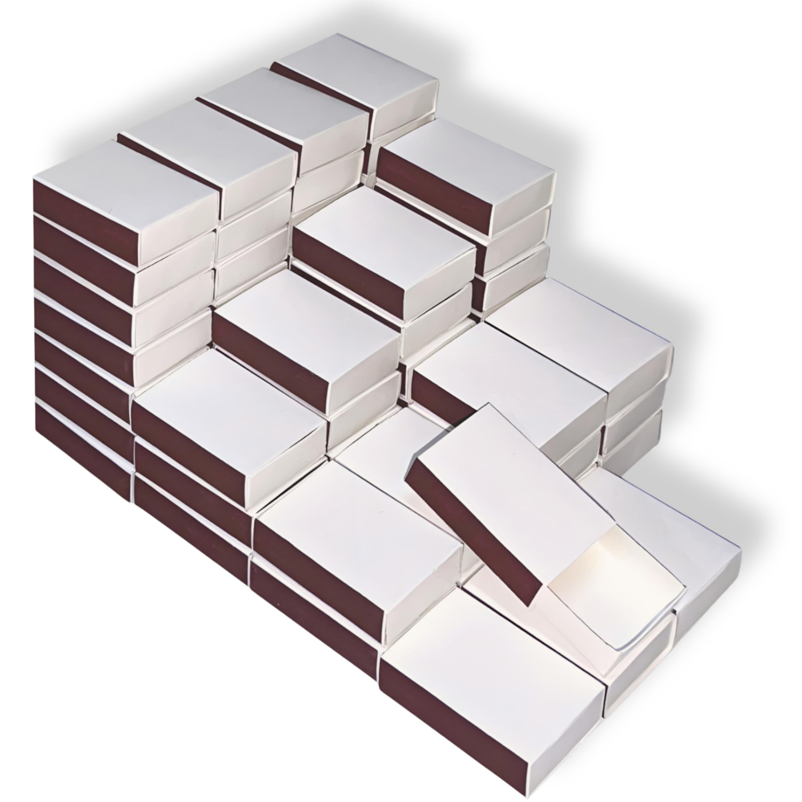60pcs Blank Match Boxes, 2.25x1.42x0.59in Bulk Blank Matchboxes DIY White Storage Containers Hold... | Amazon (US)