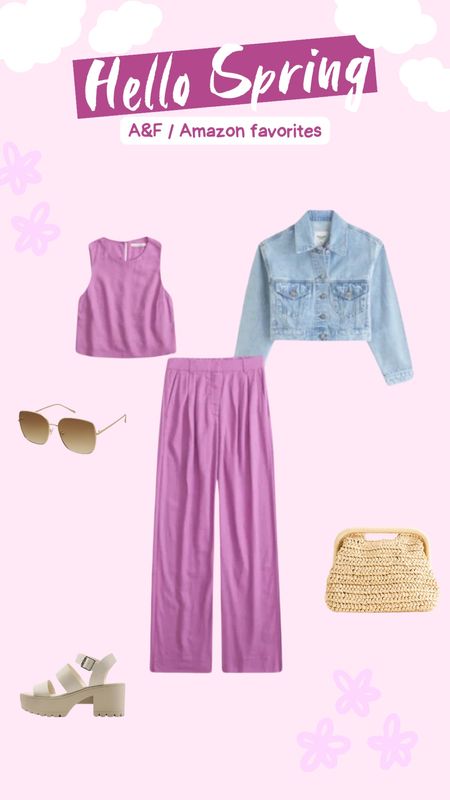 Time to incorporate some girly pink flare into your wardrobe with some Abercrombie and Amazon essentials 💗 20% off all spring attire on A&F sitewide! Spring fit, girly, comfy, denim, clutch, sunnies, wedges, amazon, linen, matching set

#LTKsalealert #LTKSpringSale #LTKSeasonal