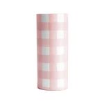 Gingham Column Vase | Lo Home by Lauren Haskell Designs