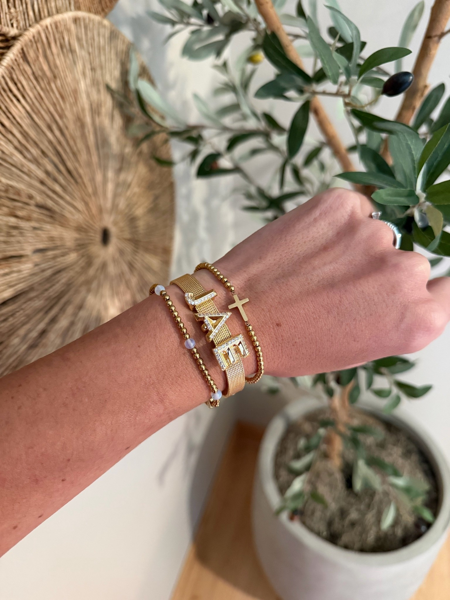 Such fun bracelets from Michelle McDowell. I love that you can customize the charm bracelets and necklaces.