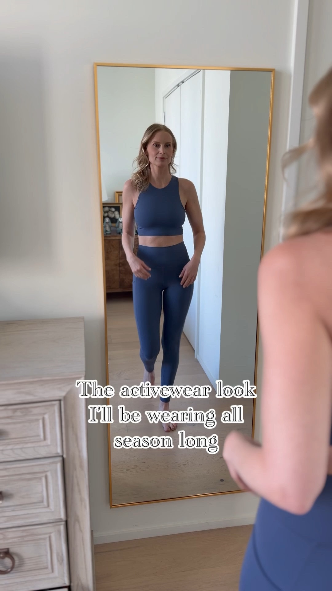Upgrade your athleisure game for spring with this storm blue set from @onequince! The ultra-form fabric is buttery soft and features quick-dry technology to keep you cool and dry all season! #QuincePartner

#LTKootd #LTKActive #LTKfitnessgoals
