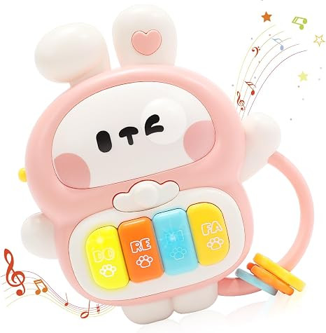 Baby Musical Toys 6-12 Months, Rabbit Piano for Baby Musical Toys for Toddlers 1-3, Busy Board wi... | Amazon (US)
