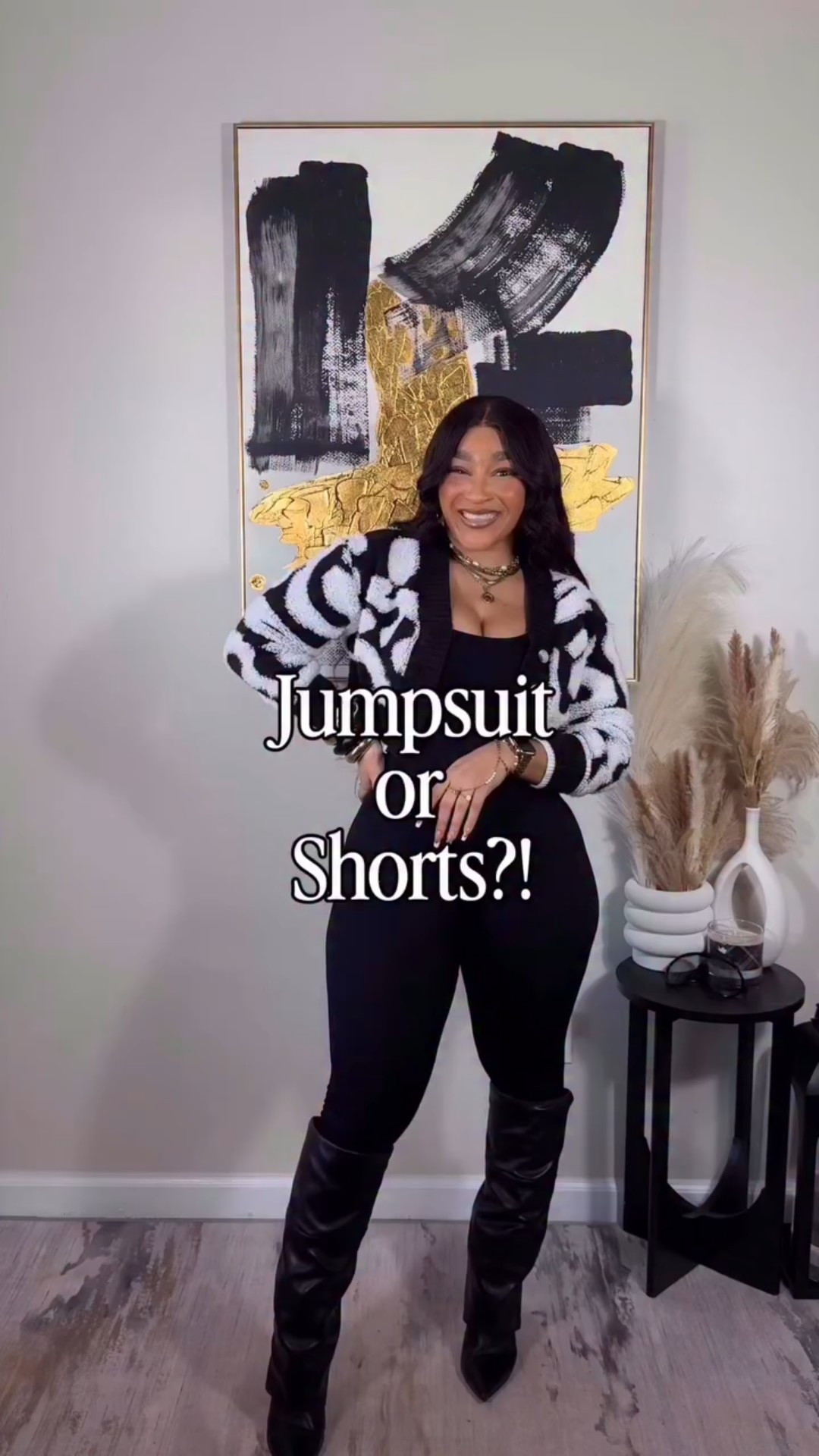 Which outfit pairing are you loving the most? The Jumpsuit or the leather shorts?! I bought this cropped sweater last fall and it’s been such a useful buy! Considering the beige one as well😅

Everything: Medium


#falloutfit

#LTKFindsUnder50 #LTKHoliday #LTKootd